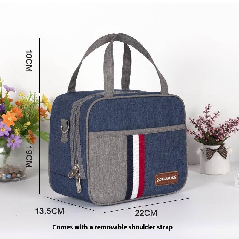 Women Fashion Thermal Insulated Denim Work Lunch Bag