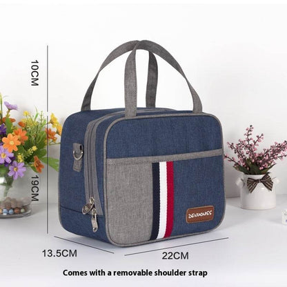 Women Fashion Thermal Insulated Denim Work Lunch Bag