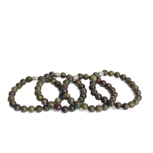 Dragons Blood Jasper Gemstone Bracelet - The Stone of Strength