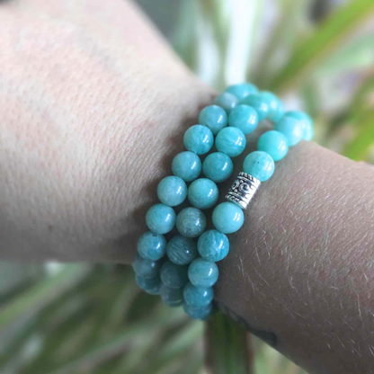 Amazonite Gemstone Bead Bracelet | The Stone of Truth