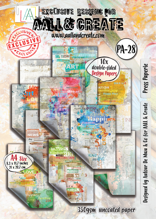 AALL and Create - A4 Design Paper - Press Paperie