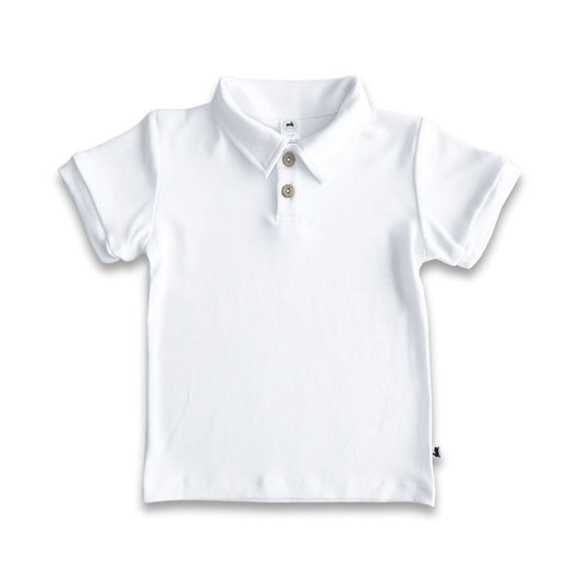 Youth Bamboo Polo Shirt | White