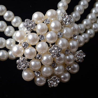 TL060 bridal chain, luxury pearl, flower wedding accessories