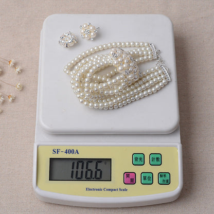 TL060 bridal chain, luxury pearl, flower wedding accessories