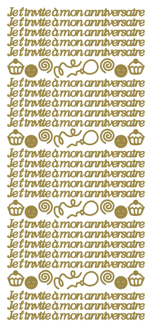 Peel Off Stickers - Je t' invite
