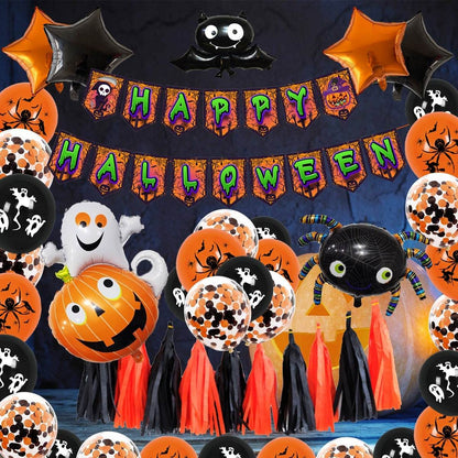 Halloween Party Decoration Balloon Combo Skull Pumpkin