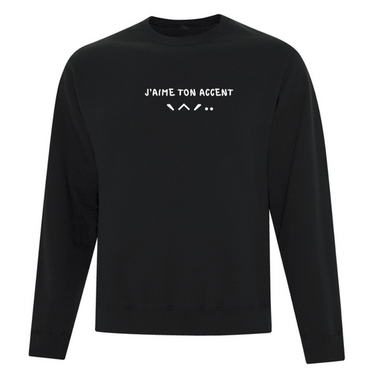 Crewneck brodé "J'aime Ton Accent"