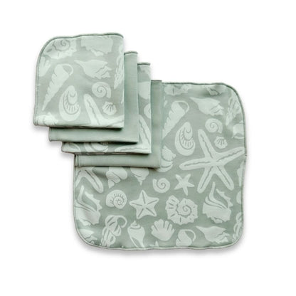Bamboo Baby Washcloths (Pack Of 5) | Saltwater Floral