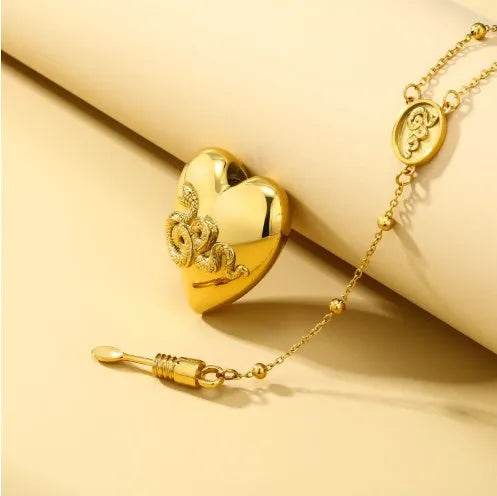 Collier détachable en or 18 carats avec motif serpent, chaîne de clavicule tendance, bijou commémoratif pour la Saint-Valentin