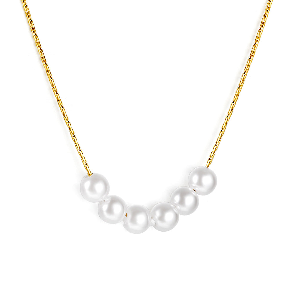 Six Pearl Cascade Pendant