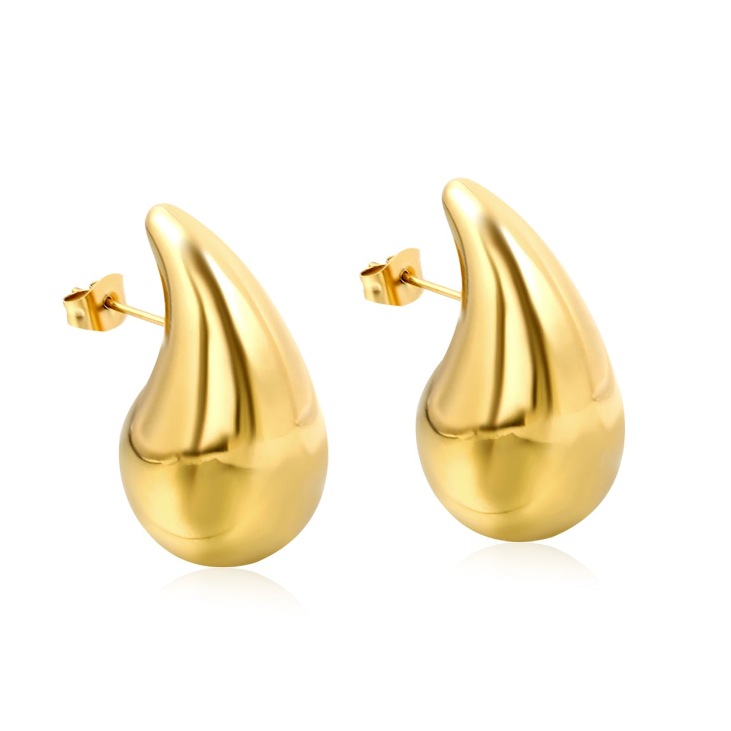 Boucles d'oreilles pendantes ovales éclatantes