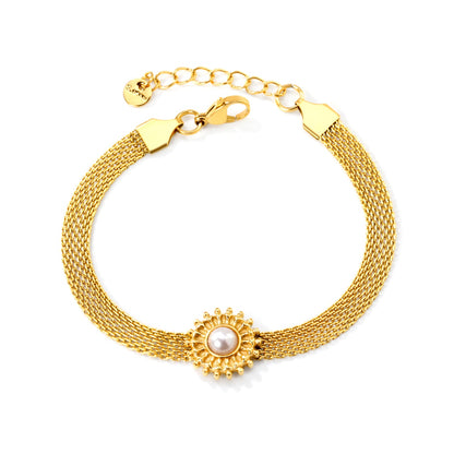 Sunlit Pearl Bracelet