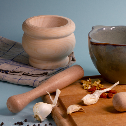 Small Mortar and Pestle in Ashwood