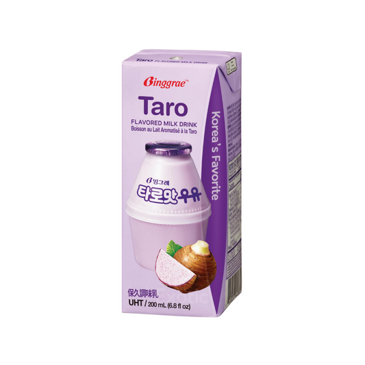 Boisson lactée saveur taro Binggrae, 200 ml