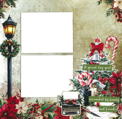 3Quarter Designs Holly Jolly 12x12 Design Paper & Diecuts Set