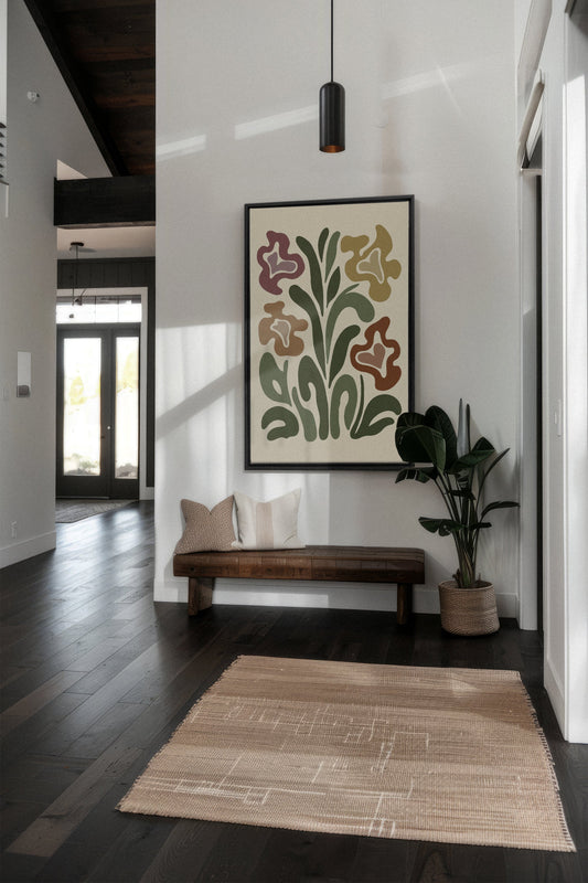 TRIPPY BOTANICALS, Oeuvre sur toile étirée