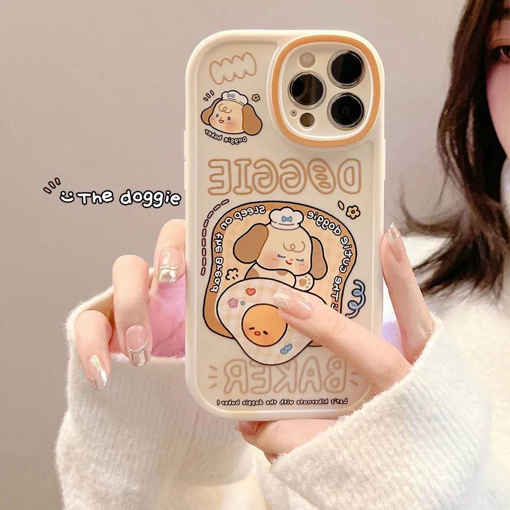 TPU Frosted Silicone Cartoon iphone Case