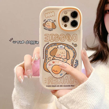 TPU Frosted Silicone Cartoon iphone Case