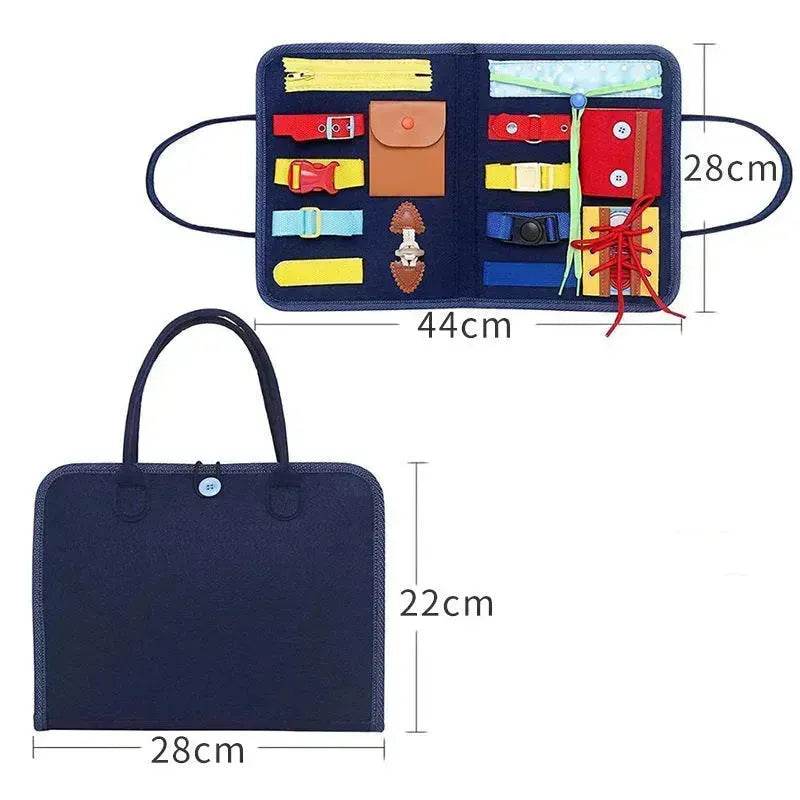 Nouvelle planche d'activités pour enfants Busy Board, jeu d'apprentissage de l'habillage et du boutonnage pour bébé, jouet d'apprentissage sensoriel préscolaire pour l'éducation précoce