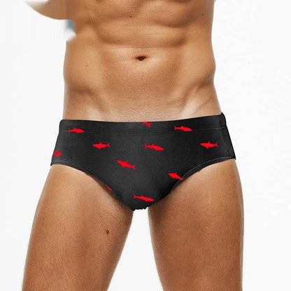 Solid Color Plus Size Swimming Trunks Briefs Shorts underwear