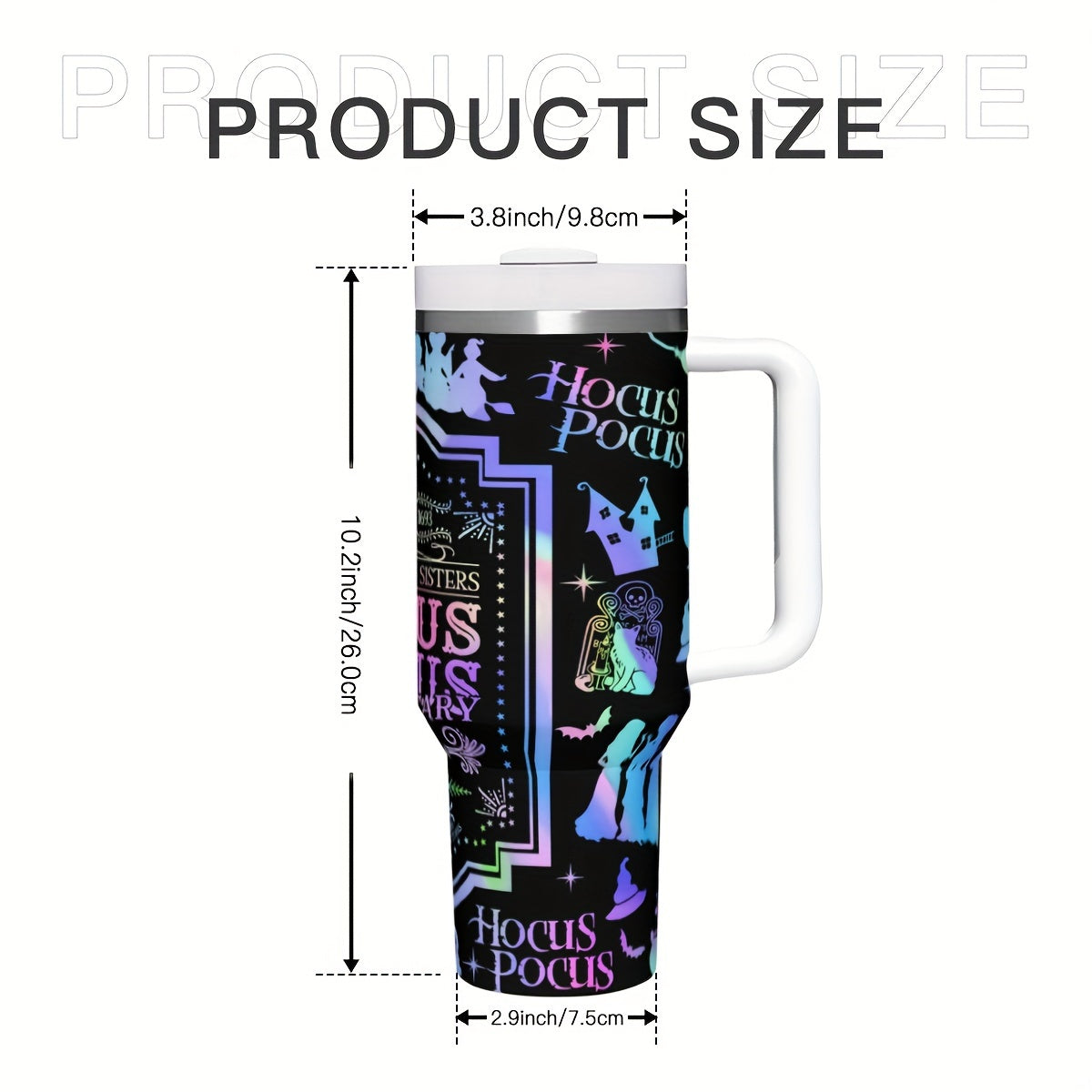 Disney Villains 40Oz Stainless Steel Tumbler With Lid & Straw - Insulated, Leakproof, Reusable Drinkware For Hot And Cold Beverages - Perfect Holiday Gift