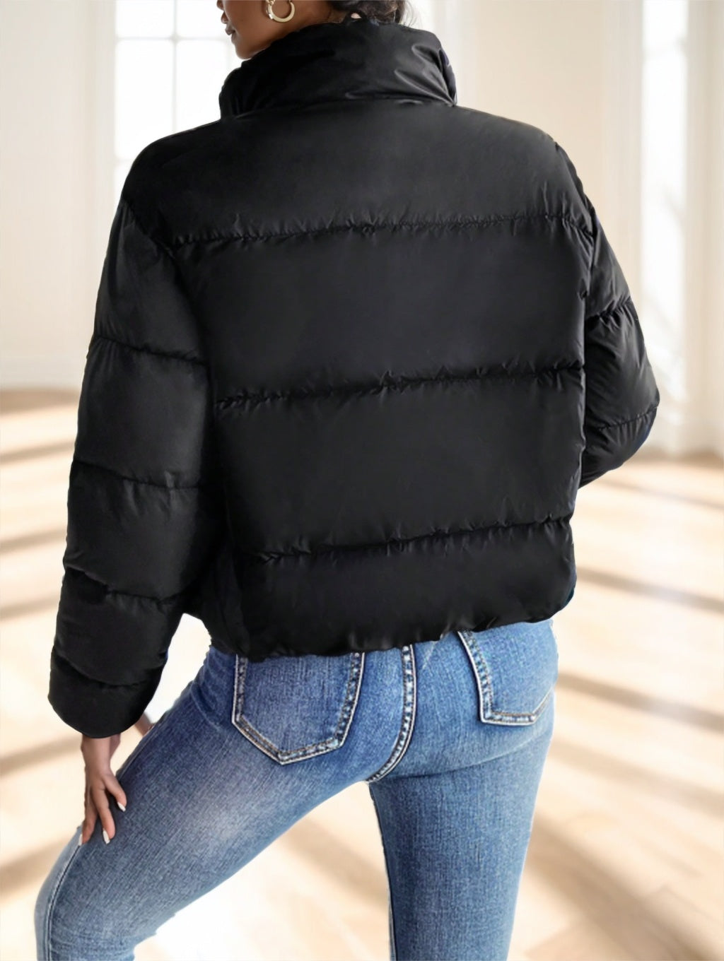 Women's Frenchy Zip-Up Reversible Hooded Jacket