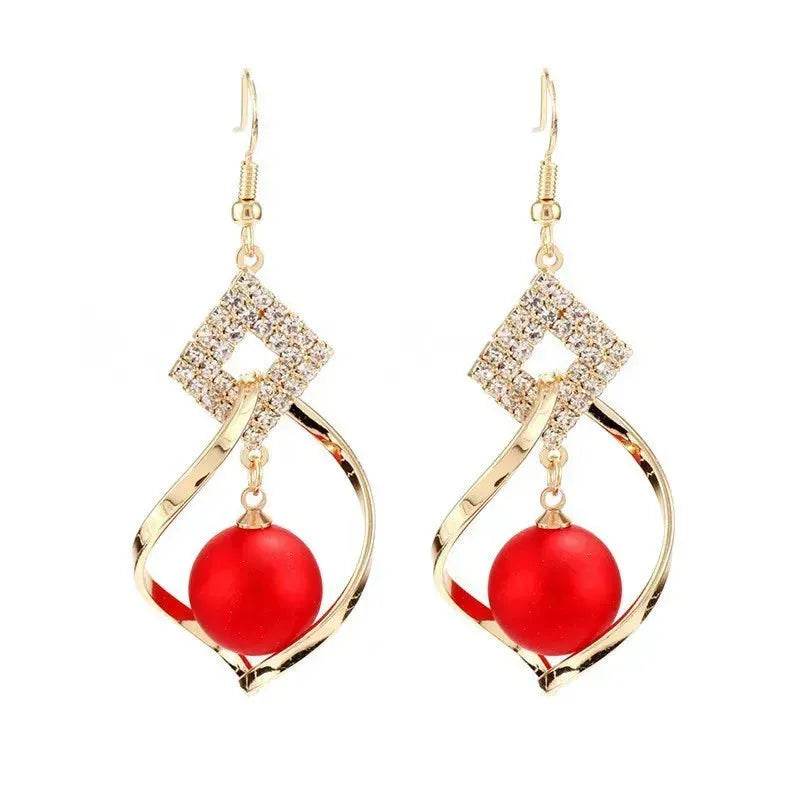 Women's Fashionable Temperamental All-match Pearl drop Earrings
