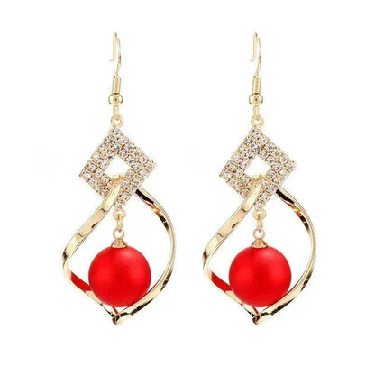 Women's Fashionable Temperamental All-match Pearl drop Earrings