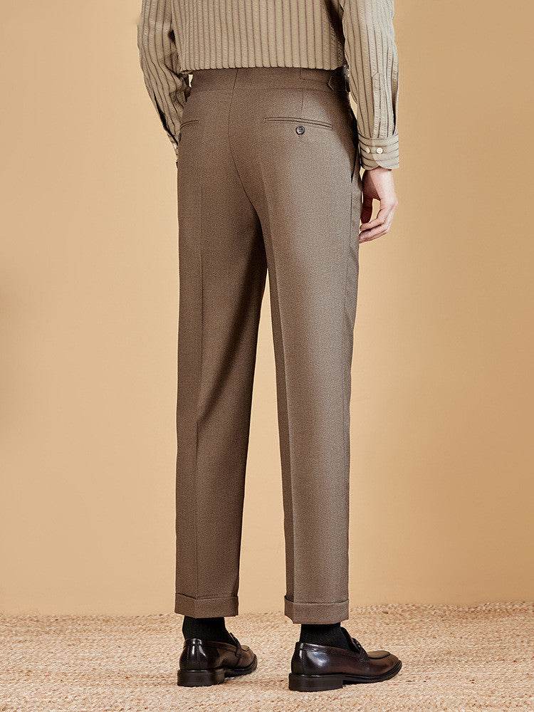 Men's Professional Business Office High-waisted Chinos Trousers for work