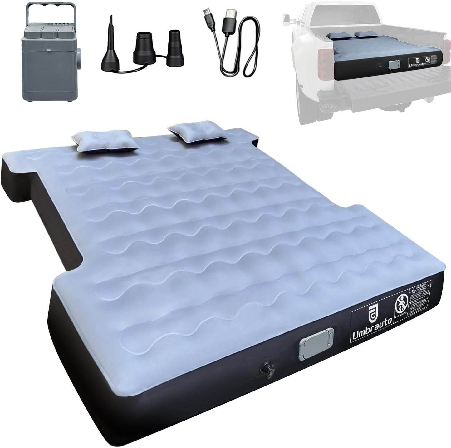 Matelas gonflable de camping pour camionnette (6,0-6,5 pieds)