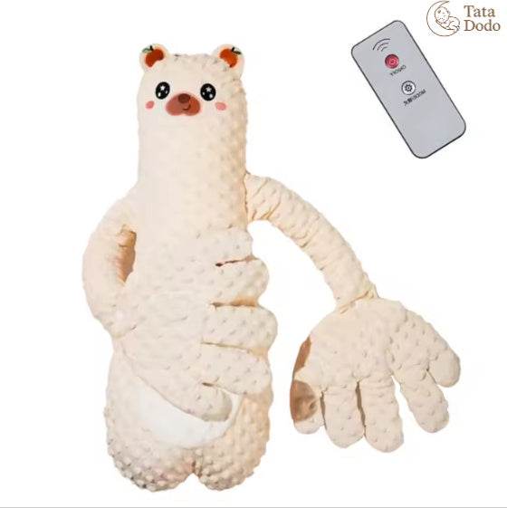 Infant Exhaust Pillow Hand Remote Controlled Soothing For Baby Sleep Cartoon Plush Toddler Comforting Hand