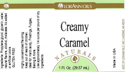Creamy Caramel Flavoring - Compounded Natural Flavors 16 oz., 1 Gallon, 5 Gallon - Ships Free Within Canada on Orders Above CAD $199