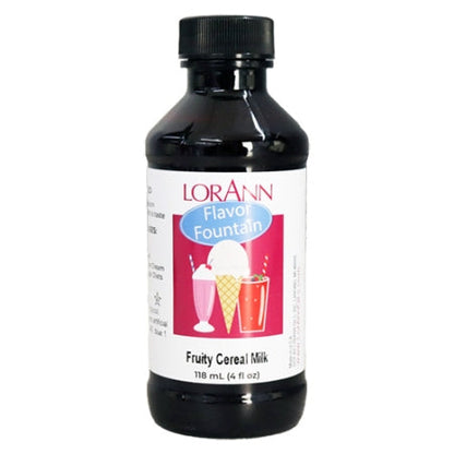 Fruity Cereal Milk Flavor Fountain - 4 oz. - 32 oz. - Ice Cream and Beverage Flavors - LorAnn Oils - Canadian Distribution - Ships Free Within Canada on Orders Above CAD $199