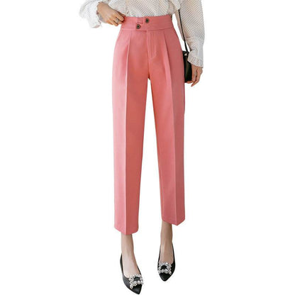 Tapered Trousers Women's Slim Harem Suit Trousers