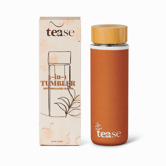 Bouteille infuseur à thé en verre et bambou 3 en 1