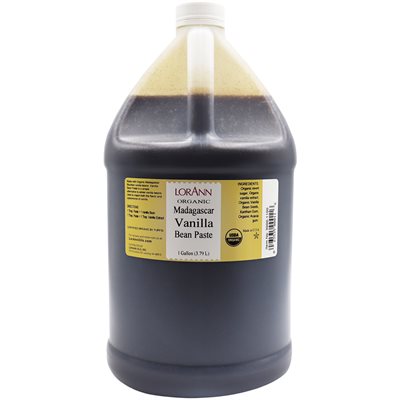 Organic Madagascar Vanilla Bean Paste - 4 oz. - 16 oz. - 1 Gallon - 5 Gallons - Ships Free Within Canada on Orders Above CAD $199