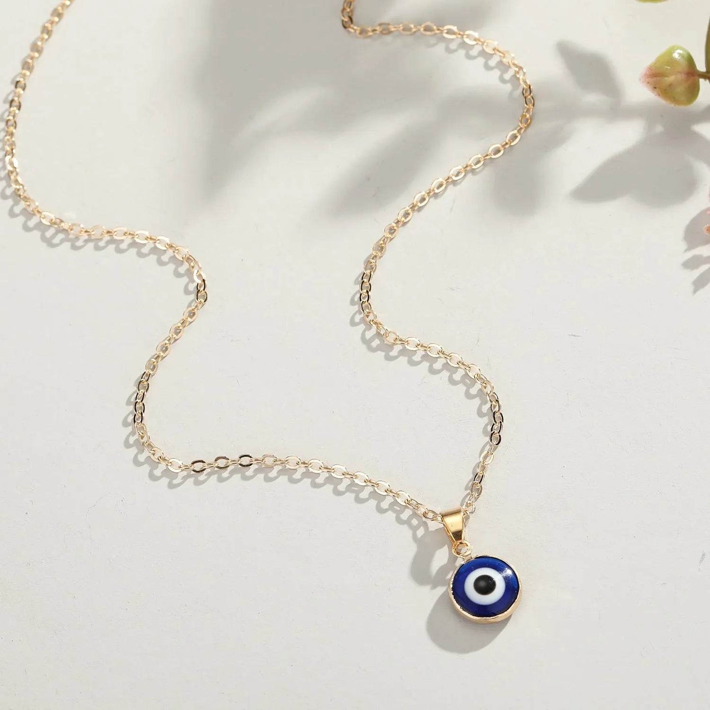 Blue eye pendant Alloy necklace chain Fashion Accessories