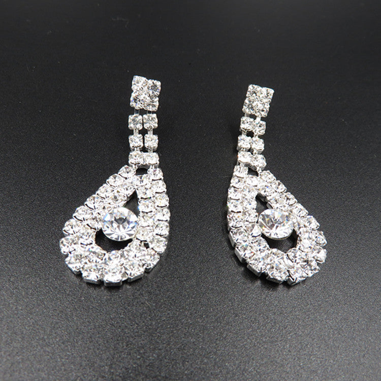 The New All-match Bridal Wedding Accessories Diamond Suit Big Chain Set