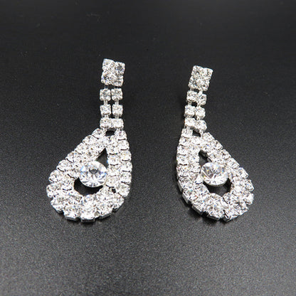 The New All-match Bridal Wedding Accessories Diamond Suit Big Chain Set