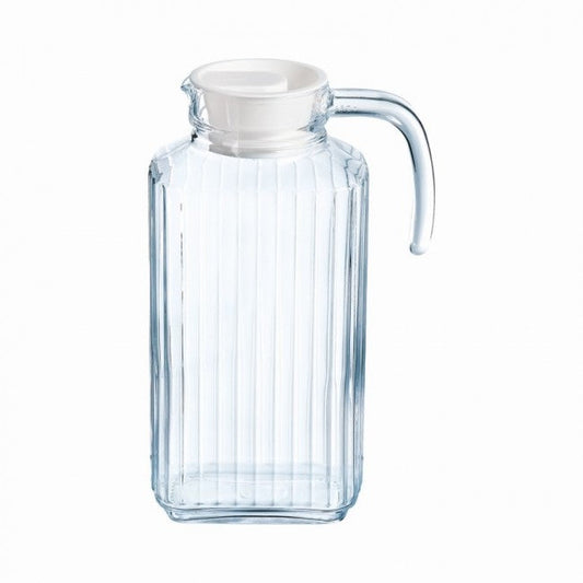 Luminarc Carafe en verre 1,7 L + couvercle - Quadro