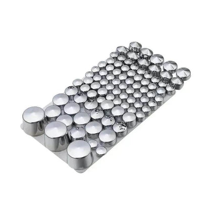 87pcs Motorcycle Chrome ABS Bolt Toppers Kit Softail Twin Cam 1984-2006