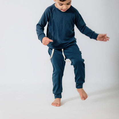Kids Bamboo Lightweight Joggers | Seaglass