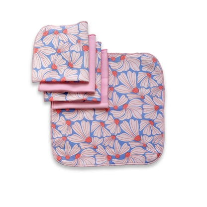 Bamboo Baby Washcloths (Pack Of 5) | Saltwater Floral