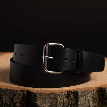 Brown 45 mm 100% Full Grain Bridle Leather Belt for Jeans