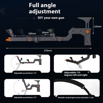 Quest 3 Gun Mount Submachine Gun VR Physical Auxiliary Accessories