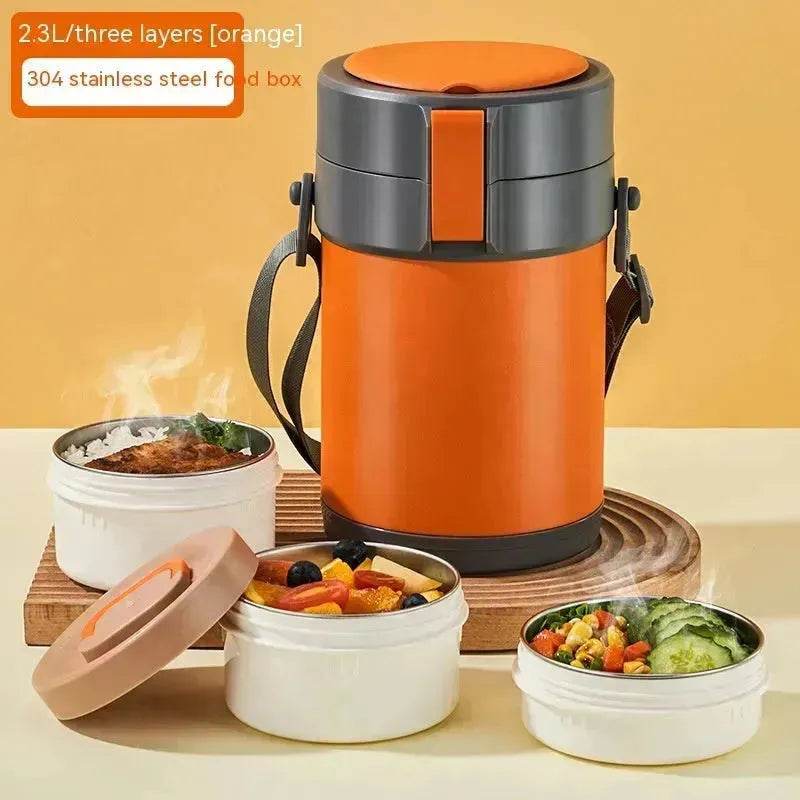 304 Stainless Steel Large Capacity Vacuum Thermal Insulated Lunch Box