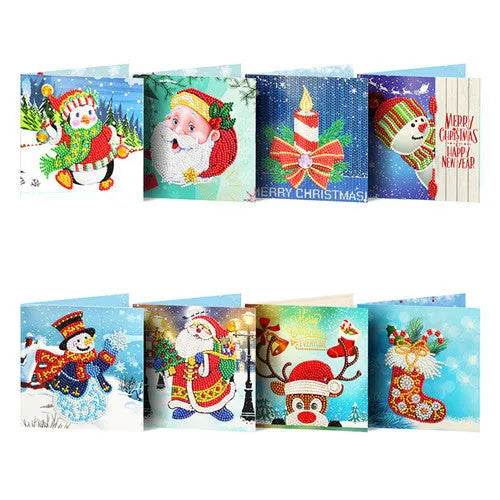 Handmade DIY Christmas Card Piece Diamond Painting