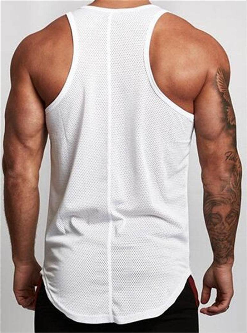 Gilet de sport sans manches Débardeur d'entraînement de fitness pour hommes