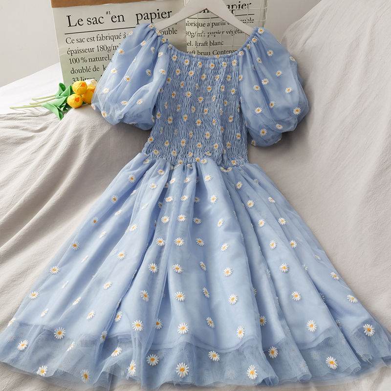 Robes Femme Eté Col en V Imprimé Floral Bohème Plage Vacances Mini Robe