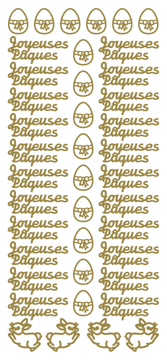 Peel Off Stickers - Joyeuses Paques